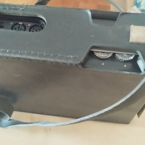 Philips EL 3302 cassette recorder with vintage leather case