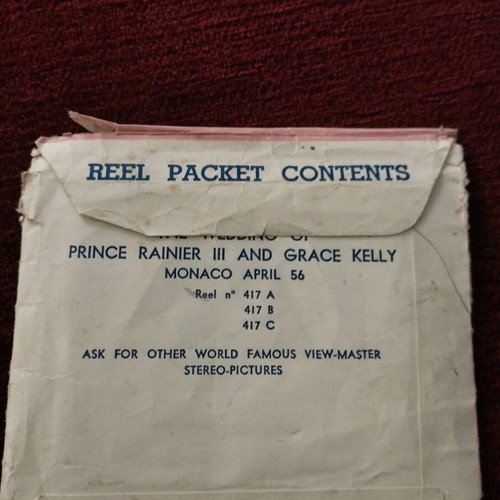 View-Master pack The Wedding of Prince Rainier and Grace Kelly used