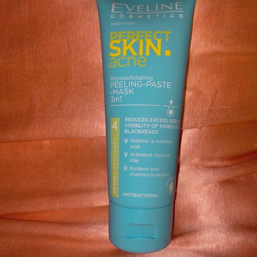 Eveline Perfect Skin Acne peeling paste mask new