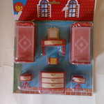 Toy with plastic kitchen furniture like new