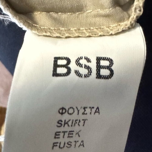 BSB long beige skirt like new, high waist with pockets