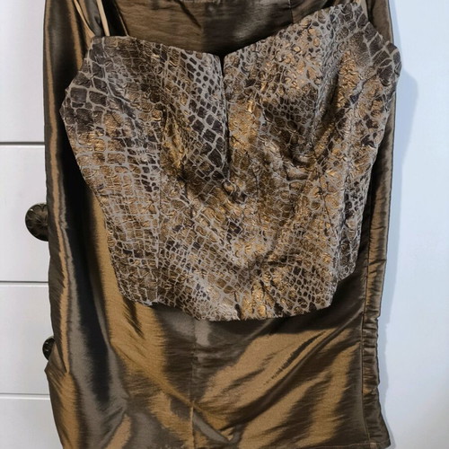 Evening set like new with skirt, bustier, pashmina, jacket, shoes and bag