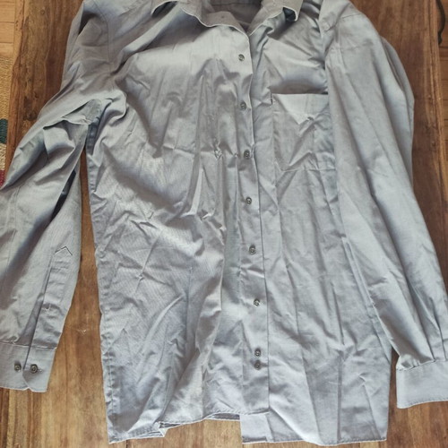 Nobel League men's cotton shirt, gray, size L XL