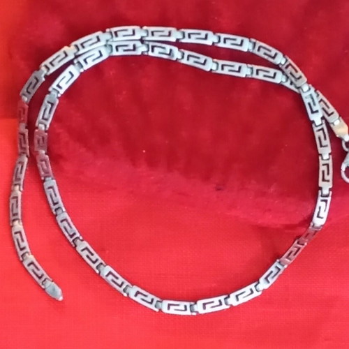 Silver 925 necklace meander, like new, length 45cm