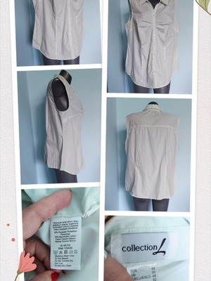 Collection L sleeveless tunic shirt, mint color, XXL-XXXL