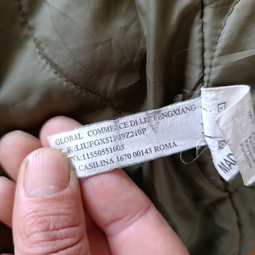 Black Number men's military jacket size S like new
