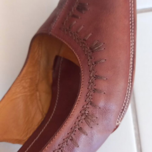 Hispanitas slingback pumps like new, square toe, tan color