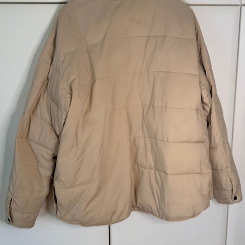 Zara XL beige men's jacket used, quilted light spring jacket