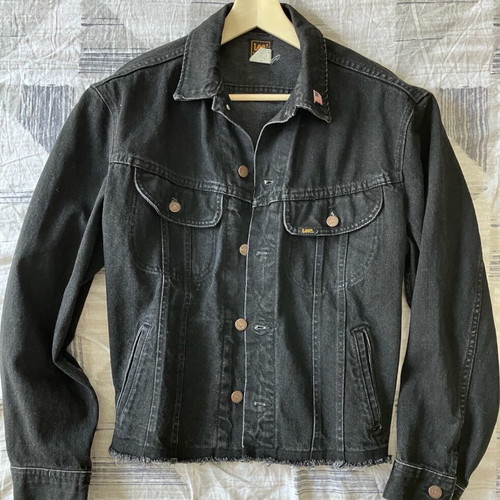Lee denim jacket vintage used made in USA, size M