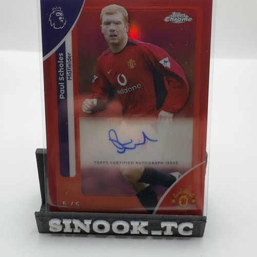 Topps Chrome 2025/2026 Paul Scholes Auto Colour Match 5/5 καινούργιο