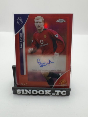 Topps Chrome 2025/2026 Paul Scholes Auto Colour Match 5/5 καινούργιο
