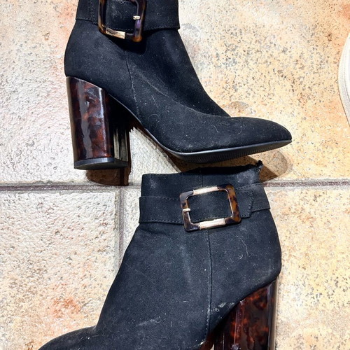 Primark ankle boots used with tortoise shell heel, size 38