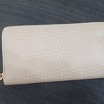Cipolla beige checkered rectangular wallet