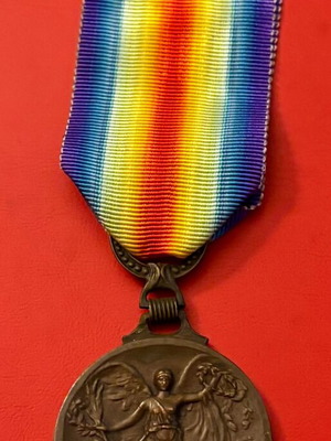 Interallied Victory Medal 1918 used with ribbon