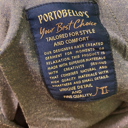 Portobellos men's pants like new, size L, slim fit, blue