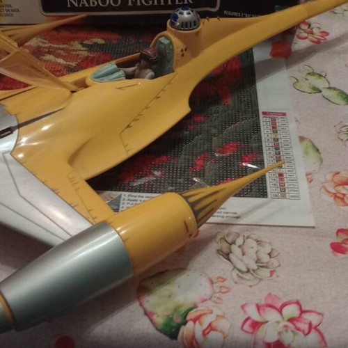 Star Wars Naboo Starfighter used with Anakin figure