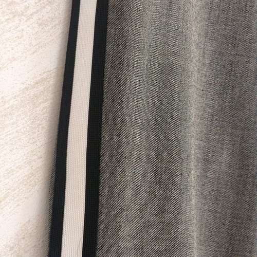 Zara women's grey fabric pants with stripes, like new, size S