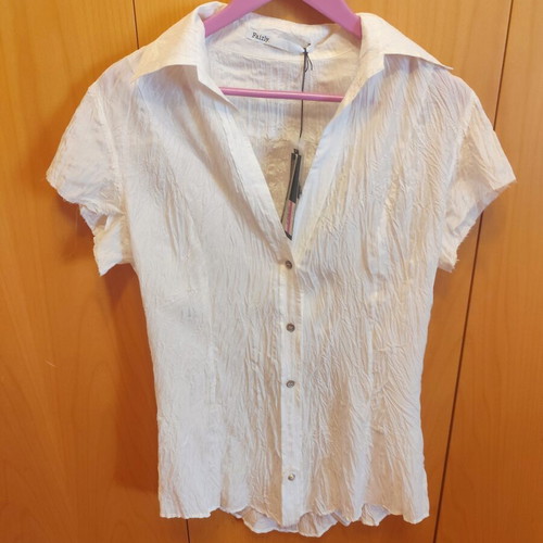 Vintage silk shirt new, white, chest 100cm