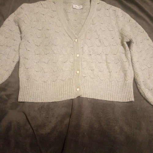 BSB wool knitted cardigan used, gray, size M