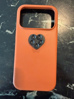 iPhone 17 Pro silicone magsafe case terra cotta used with defect