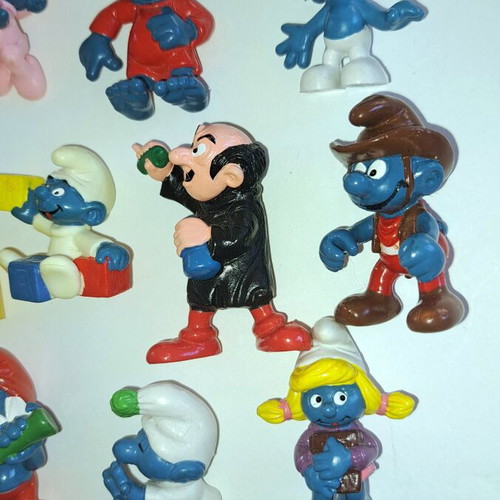 Smurfs vintage figure set of 10 by Schleich like new