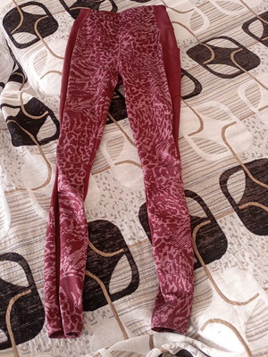 Leggings like new with low elasticity, multicolor, size S