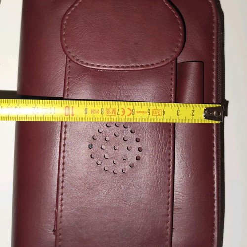 Leather personal organiser brown vintage new