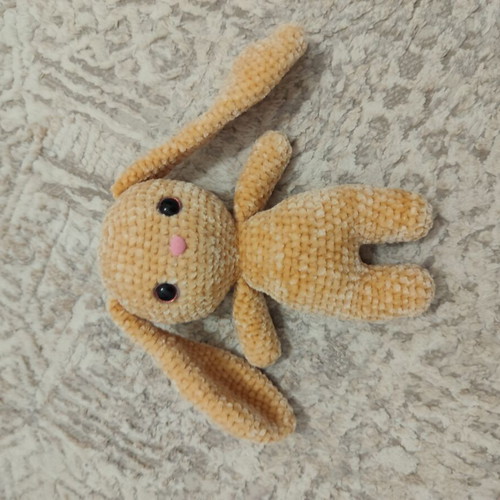 Handmade velvet bunny doll new, soft and interactive