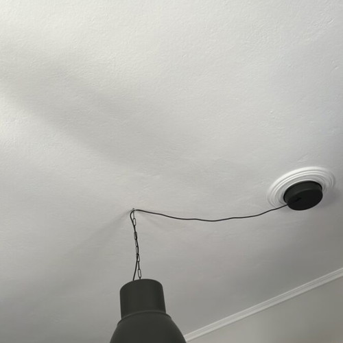 Hektar Ikea ceiling light like new, gray
