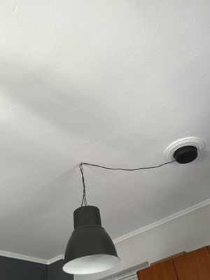 Hektar Ikea ceiling light like new, gray