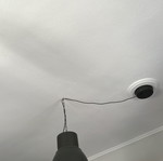 Hektar Ikea ceiling light like new, gray