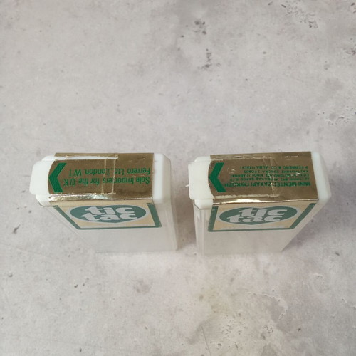 Tic Tac collectible candy boxes used, pack of 2, 1980s