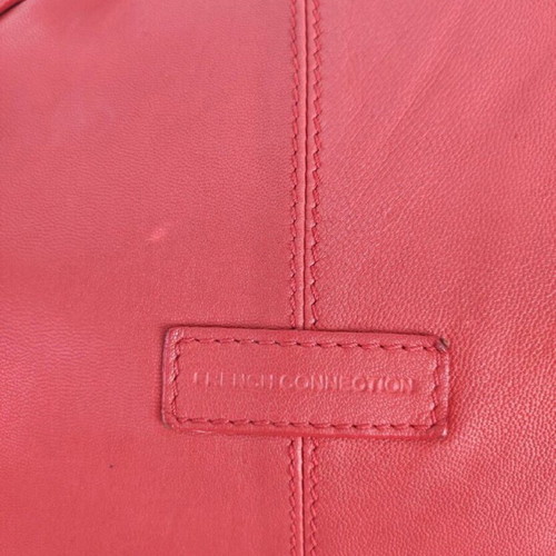 Leather bag French Connection shoulder coral like new
