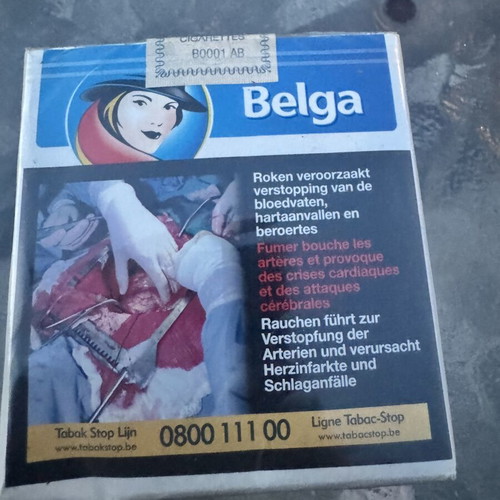 Belga sealed collectible with strong warning