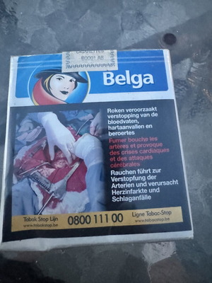 Belga sealed collectible with strong warning