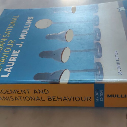 Management and Organisational Behaviour Laurie J. Mullins 7th Edition like new