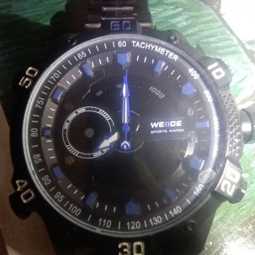 Weide men's watch like new, black and blue