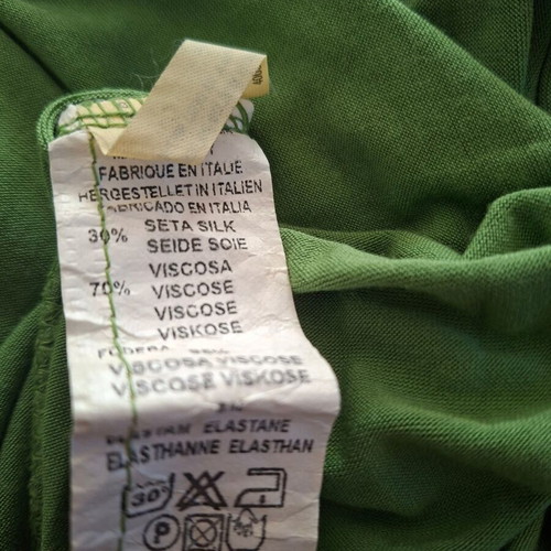 Italian Kaos midi dress green like new, size M