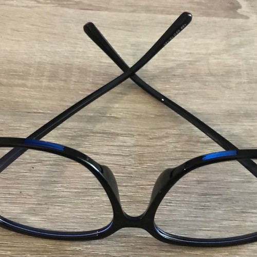 Glasses new, black with anti-blue protection