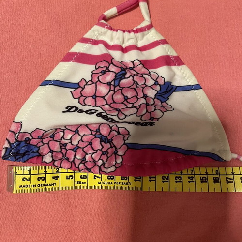 Bikini top Dolce & Gabbana beachwear used, floral multicolor, size M
