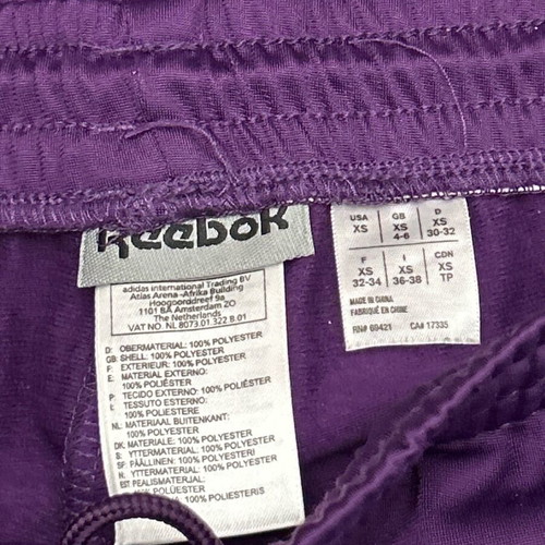 Reebok sweatpants used, purple, size XS