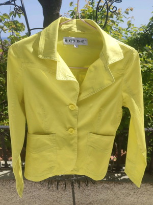 Cotton jacket unused, lime color, size S