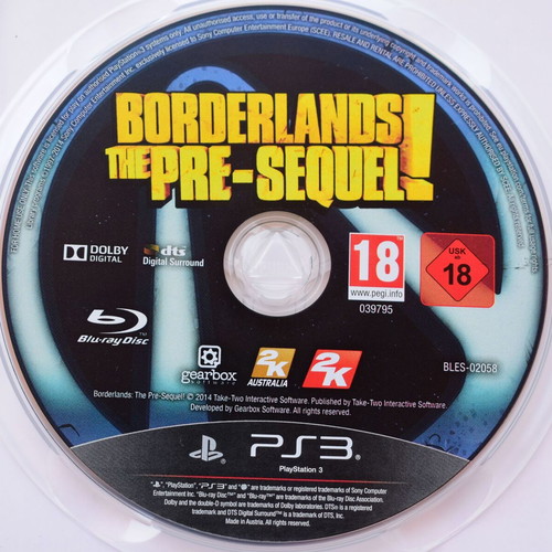 Borderlands: The Pre-Sequel! PS3 game like new