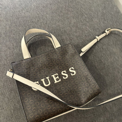 Guess shoulder and hand bag like new, beige and brown crossbody