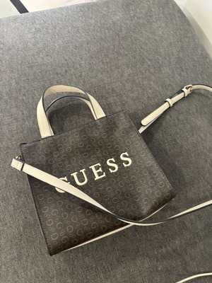 Guess shoulder and hand bag like new, beige and brown crossbody