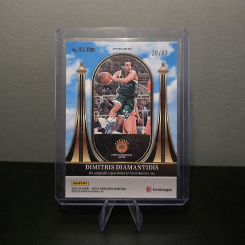 Dimitris Diamantidis Auto Panini Select Euroleague 2025-26 New