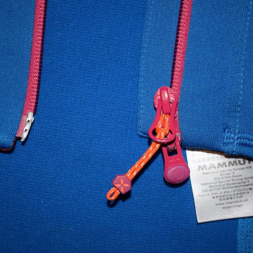 Mammut Eiger Extreme Hoody fleece women size XS used, blue and orange