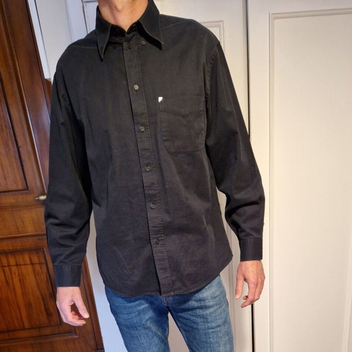 New Man shirt used, black, size 5 (L/XL), 100% cotton