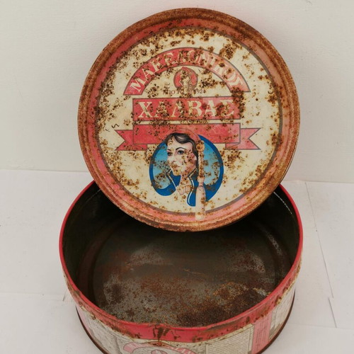 Metal box Macedonian Halva used