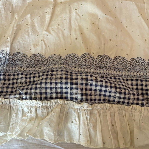 Halter dress like new, white and blue, size S